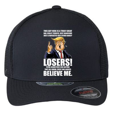 Funny Trump Really Terrific Very Handsome Father's Day Flexfit Unipanel Trucker Cap