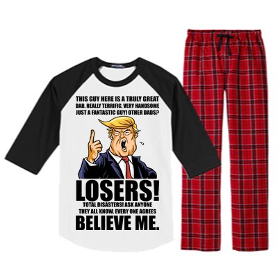 Funny Trump Really Terrific Very Handsome Father's Day Raglan Sleeve Pajama Set