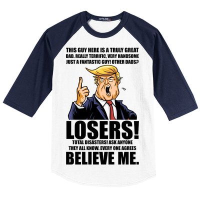 Funny Trump Really Terrific Very Handsome Father's Day Baseball Sleeve Shirt