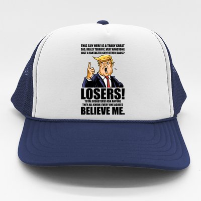 Funny Trump Really Terrific Very Handsome Father's Day Trucker Hat