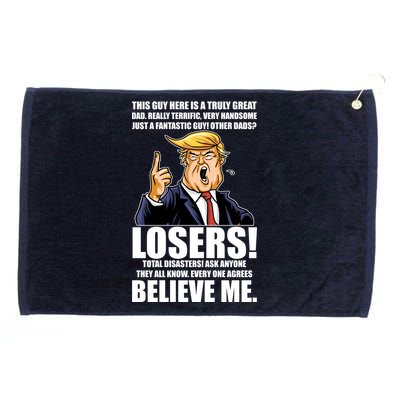 Funny Trump Really Terrific Very Handsome Father's Day Grommeted Golf Towel