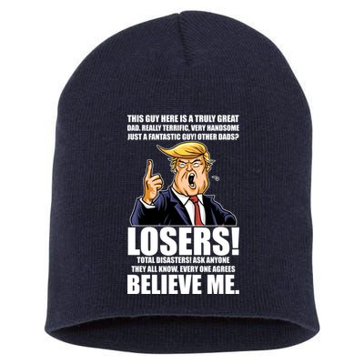 Funny Trump Really Terrific Very Handsome Father's Day Short Acrylic Beanie