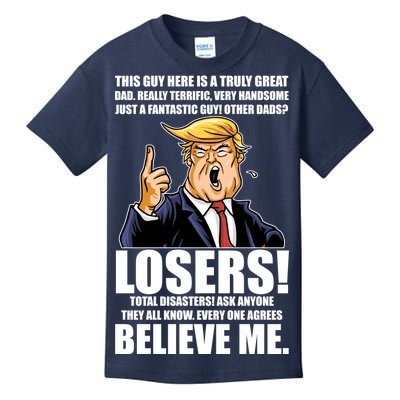 Funny Trump Really Terrific Very Handsome Father's Day Kids T-Shirt