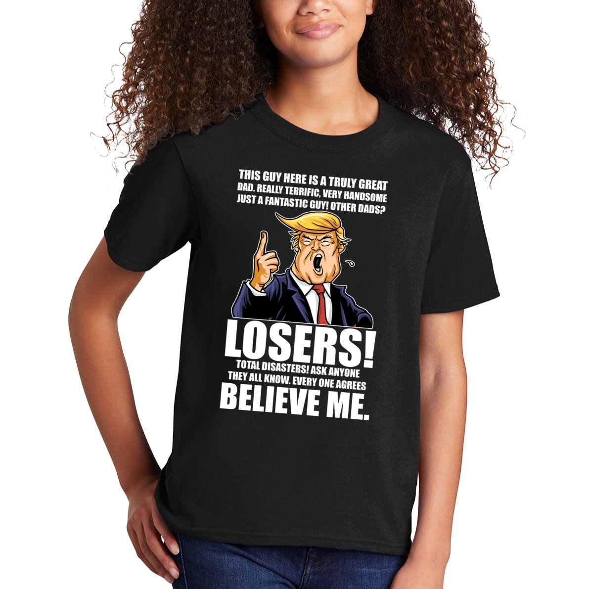 Funny Trump Really Terrific Very Handsome Father's Day Kids T-Shirt