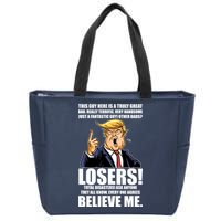 Funny Trump Really Terrific Very Handsome Father's Day Zip Tote Bag