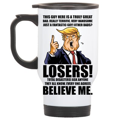 Funny Trump Really Terrific Very Handsome Father's Day Stainless Steel Travel Mug