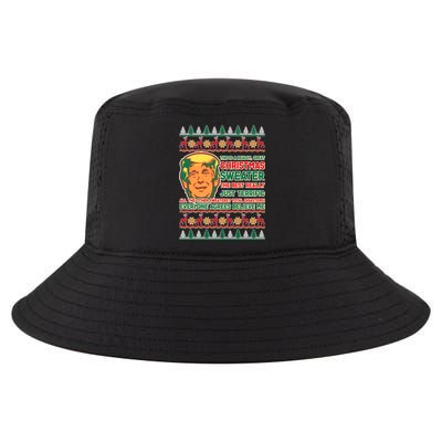 Funny Trump Ugly Christmas Sweater Cool Comfort Performance Bucket Hat