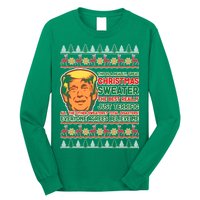 Funny Trump Ugly Christmas Sweater Long Sleeve Shirt