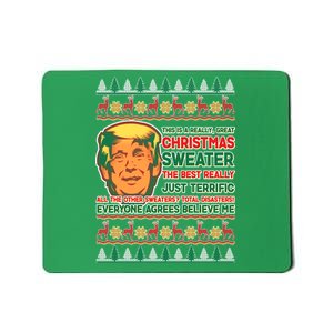 Funny Trump Ugly Christmas Sweater Mousepad