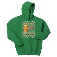 Funny Trump Ugly Christmas Sweater Kids Hoodie