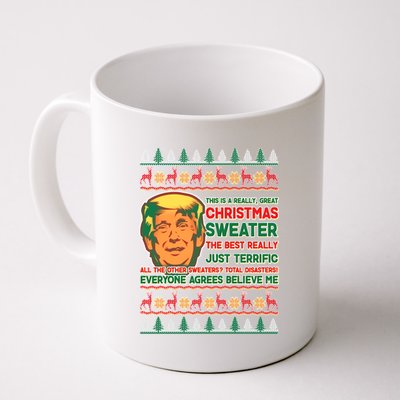 Funny Trump Ugly Christmas Sweater Coffee Mug