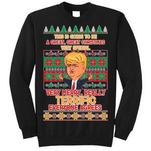 Funny Trump Very Merry Ugly Christmas Sweater Sweatshirt