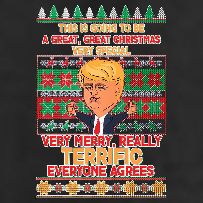 Funny Trump Very Merry Ugly Christmas Sweater 11oz C Handle Ceramic Mug