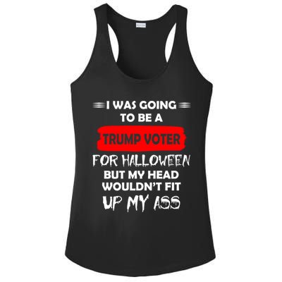 Funny Trump Voter Halloween Costume Ladies PosiCharge Competitor Racerback Tank