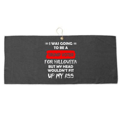 Funny Trump Voter Halloween Costume Large Microfiber Waffle Golf Towel