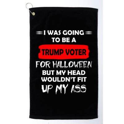 Funny Trump Voter Halloween Costume Platinum Collection Golf Towel