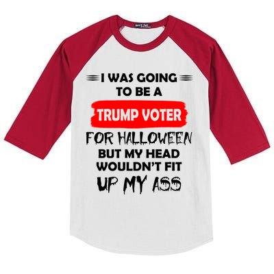 Funny Trump Voter Halloween Costume Kids Colorblock Raglan Jersey