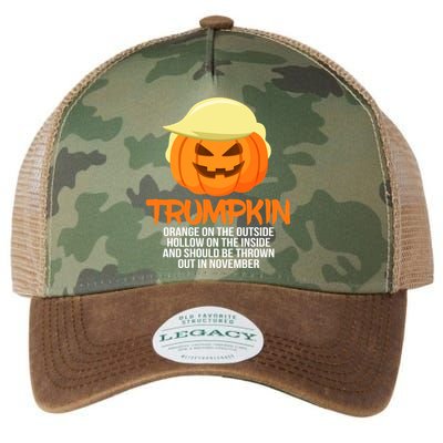Funny Trumpkin Thrown Out In November Legacy Tie Dye Trucker Hat