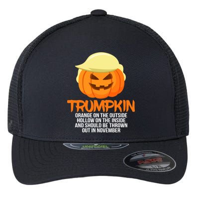 Funny Trumpkin Thrown Out In November Flexfit Unipanel Trucker Cap