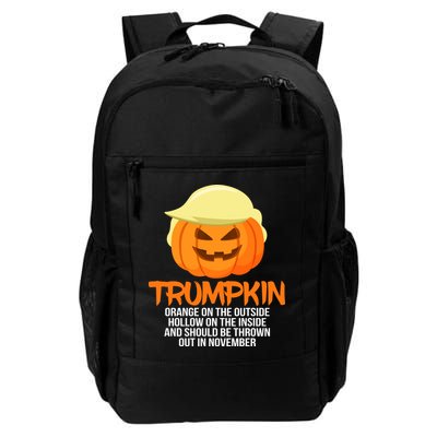 Funny Trumpkin Thrown Out In November Backpack