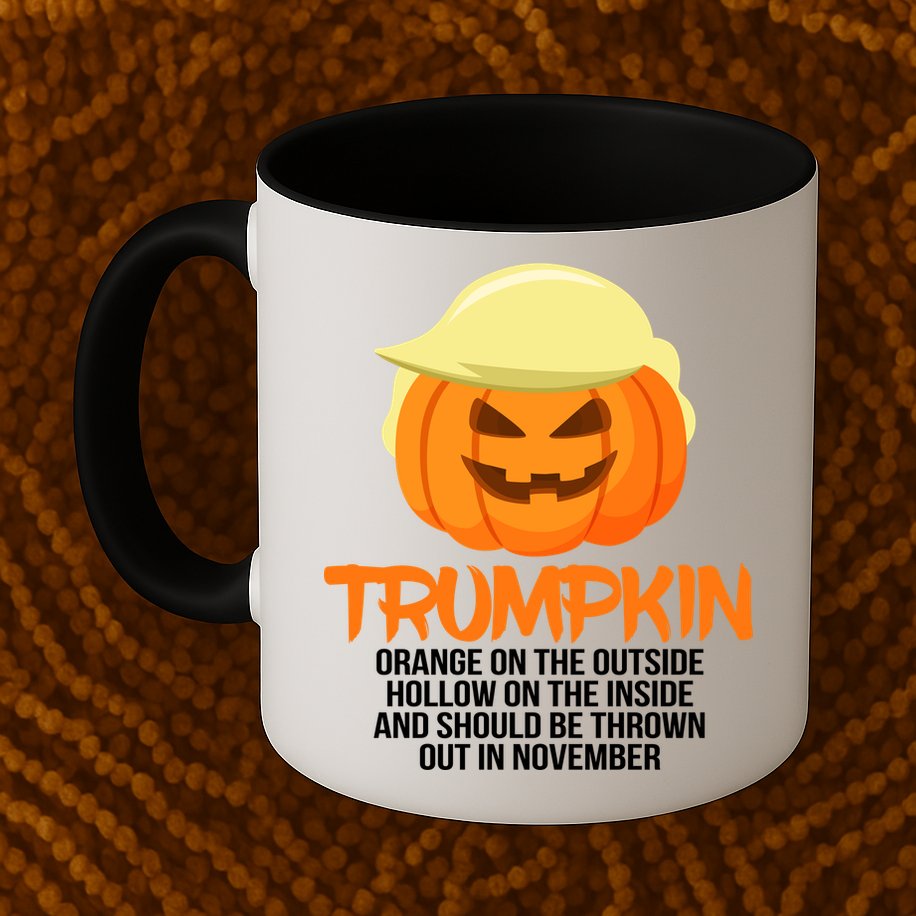Funny Trumpkin Thrown Out In November Mug