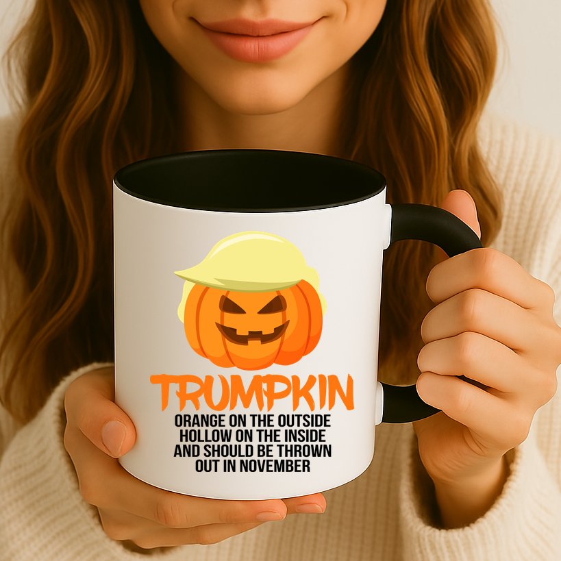 Funny Trumpkin Thrown Out In November Mug