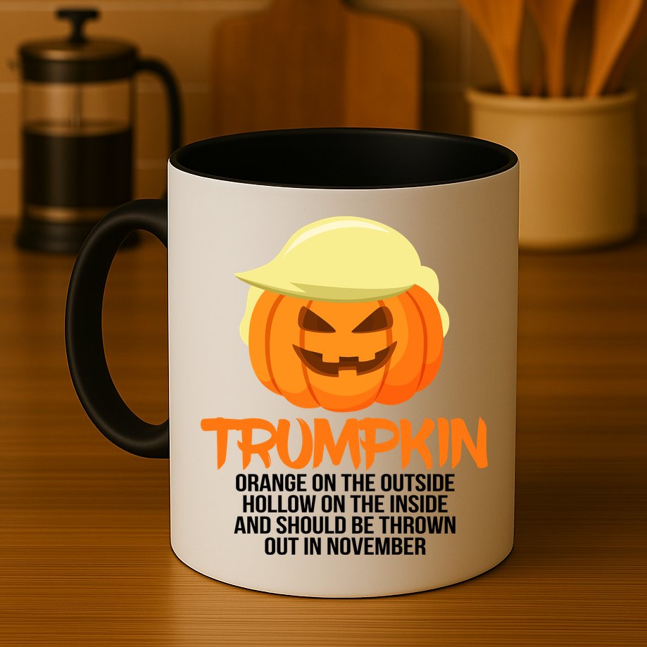Funny Trumpkin Thrown Out In November Mug
