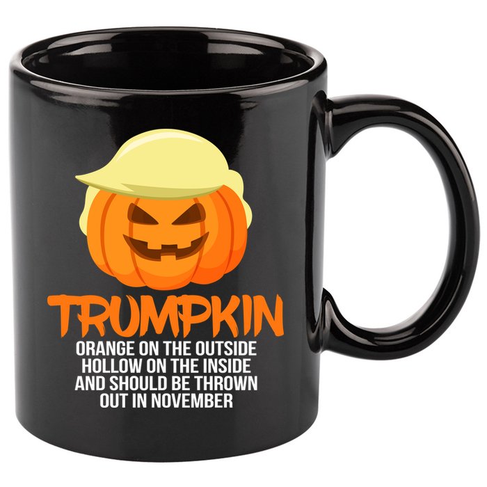Funny Trumpkin Thrown Out In November 11oz C Handle Ceramic Mug