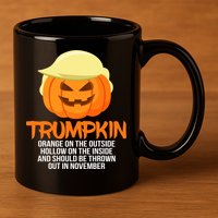 Funny Trumpkin Thrown Out In November 11oz C Handle Ceramic Mug