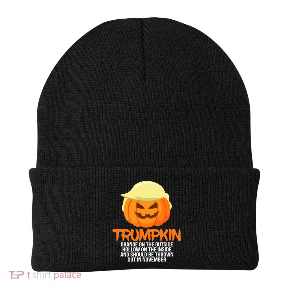 Funny Trumpkin Thrown Out In November Beanie