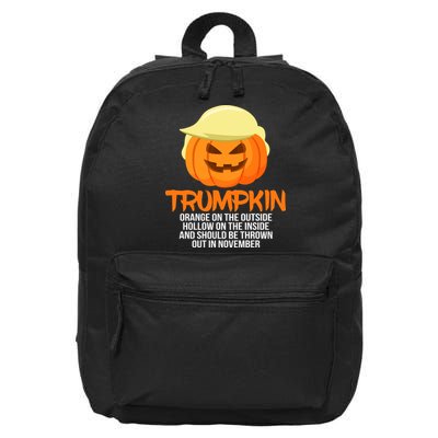 Funny Trumpkin Thrown Out In November 16 in Basic Backpack