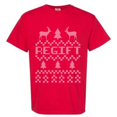 Funny Ugly Christmas Sweater Regift Garment-Dyed Heavyweight T-Shirt