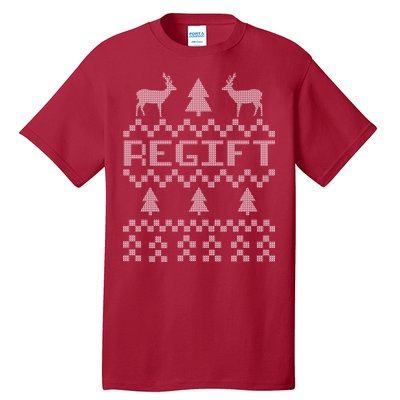 Funny Ugly Christmas Sweater Regift Tall T-Shirt