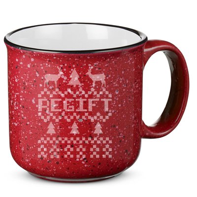 Funny Ugly Christmas Sweater Regift 15oz Campfire Ceramic Mug
