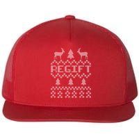 Funny Ugly Christmas Sweater Regift Flatbill Hat