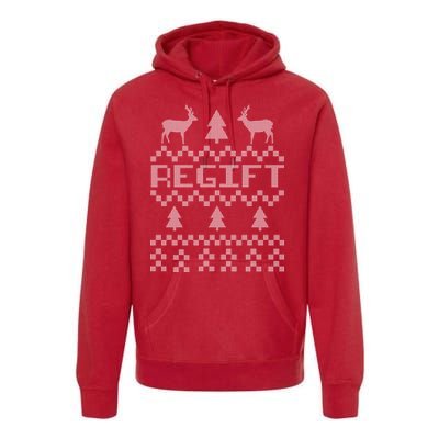 Funny Ugly Christmas Sweater Regift Premium Hoodie