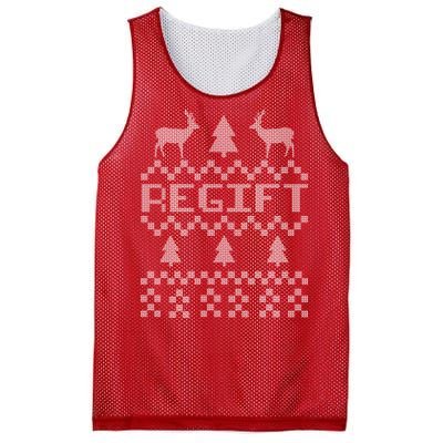 Funny Ugly Christmas Sweater Regift Mesh Reversible Basketball Jersey Tank