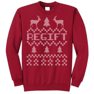 Funny Ugly Christmas Sweater Regift Tall Sweatshirt