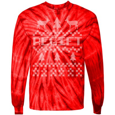 Funny Ugly Christmas Sweater Regift Tie-Dye Long Sleeve Shirt