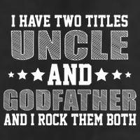 Funny Uncle And Godfather I Rock Them Both Crop Fleece Hoodie