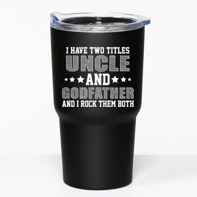 Funny Uncle And Godfather I Rock Them Both Tumbler