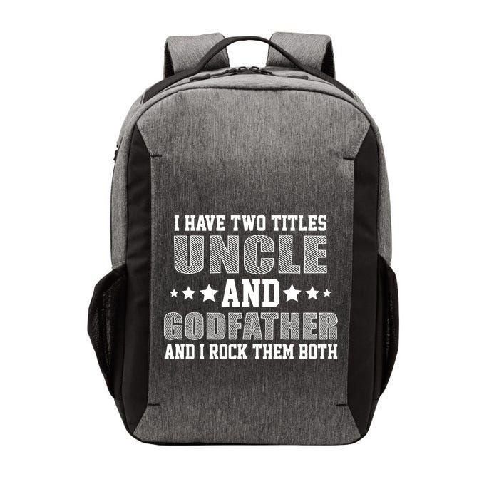 Funny Uncle And Godfather I Rock Them Both Vector Backpack
