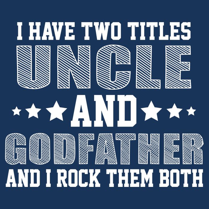 Funny Uncle And Godfather I Rock Them Both 7-Panel Snapback Hat