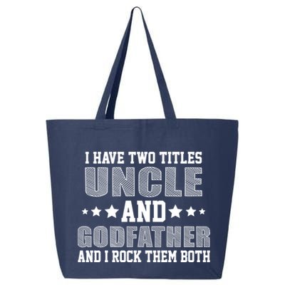 Funny Uncle And Godfather I Rock Them Both 25L Jumbo Tote