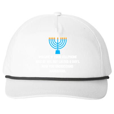 Funny Understanding Hanukkah Snapback Five-Panel Rope Hat