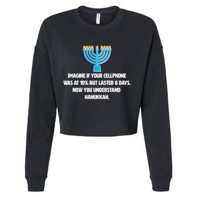 Funny Understanding Hanukkah Cropped Pullover Crew