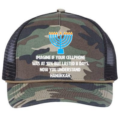 Funny Understanding Hanukkah Retro Rope Trucker Hat Cap