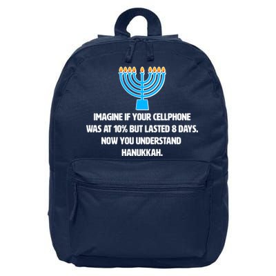 Funny Understanding Hanukkah 16 in Basic Backpack