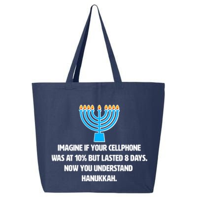 Funny Understanding Hanukkah 25L Jumbo Tote