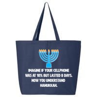 Funny Understanding Hanukkah 25L Jumbo Tote